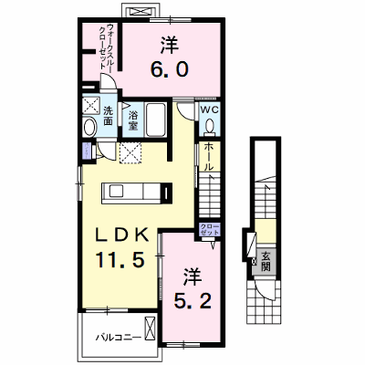 ハナミズキ 201【管理NO：1-026041801-02010】 ★家具家電は申し込み後に搬入します 2026年08月下旬入居可能の物件画像