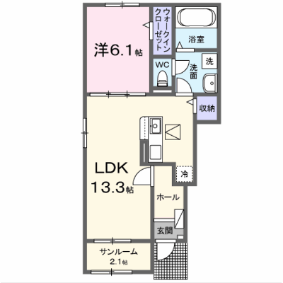 メゾン・ド・ソレイユ 101【管理NO：1-028427701-01010】 ★家具家電は申し込み後に搬入します 2026年09月下旬入居可能の物件画像