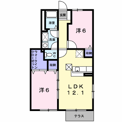 カラバッサ小野Ｂ 101【管理NO：1-011898302-01010】 ★家具家電は申し込み後に搬入します★ ★2026年09月下旬入居可能★の物件画像