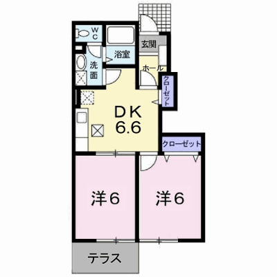 サンパティオ 103【管理NO：1-010887401-01030】 ★家具家電は申し込み後に搬入します★の物件画像