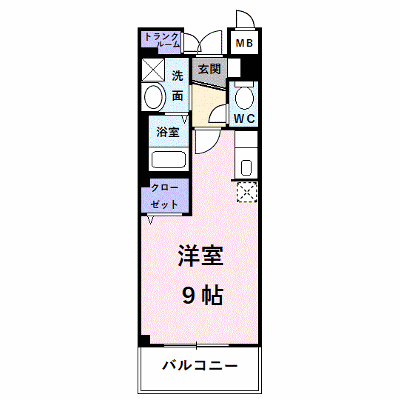 メゾン・クレール 302【管理NO：1-010307101-03020】 ★家具家電は申し込み後に搬入します★の物件画像