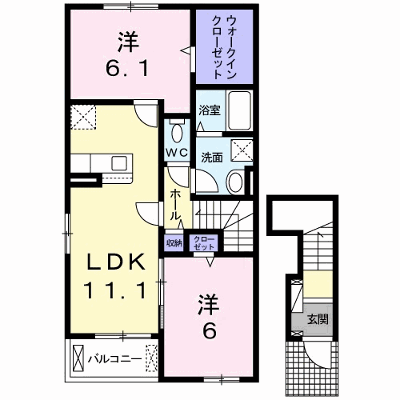 メゾン・ド・アルモニーＡ 201【管理NO：1-025805201-02010】 ★家具家電は申し込み後に搬入します★の物件画像