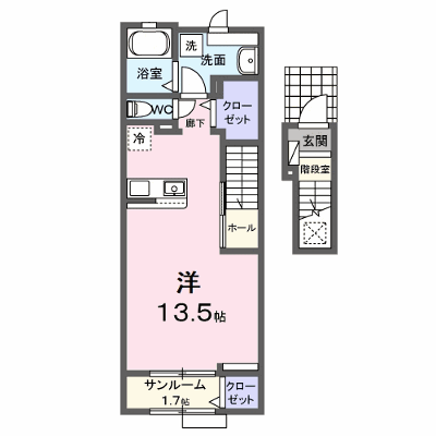 ラッフィナート　パラッツオ 205【管理NO：1-027719601-02050】 ★家具家電は申し込み後に搬入します★ ★2026年09月中旬入居可能★の物件画像