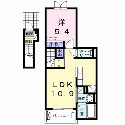 ジュネス 202【管理NO：1-018372201-02020】 ★家具家電は申し込み後に搬入します★ ★2026年09月中旬入居可能★の物件画像