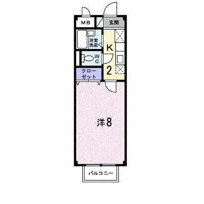 メゾンサンスカイＢ 102【管理NO：1-007436202-01020】 ★家具家電は申し込み後に搬入します★ ★2026年08月中旬入居可能★の物件画像
