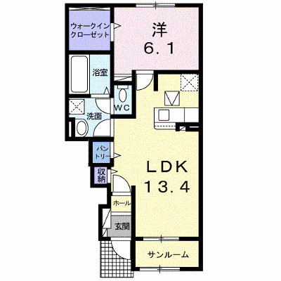 レークス　ＹＫ 103【管理NO：1-025757601-01030】 ★家具家電は申し込み後に搬入します★の物件画像