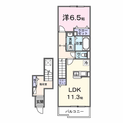 プラシードⅢ 206【管理NO：1-028663101-02060】 ★家具家電は申し込み後に搬入します★ ★2027年02月上旬入居可能★の物件画像