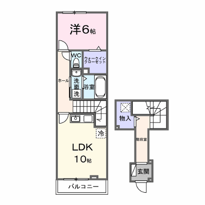 プラシードⅢ 202【管理NO：1-028663101-02020】 ★家具家電は申し込み後に搬入します★ ★2027年02月上旬入居可能★の物件画像