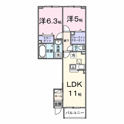 プラシードⅢ 104【管理NO：1-028663101-01040】 ★家具家電は申し込み後に搬入します★ ★2027年02月上旬入居可能★の物件画像