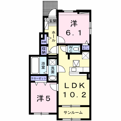 ロータス　Ⅱ 101【管理NO：1-025556602-01010】 ★家具家電は申し込み後に搬入します★ ★2026年09月中旬入居可能★の物件画像