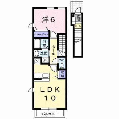 ステージⅡ 204【管理NO：1-013700001-02040】 ★家具家電は申し込み後に搬入します★ ★2026年09月中旬入居可能★の物件画像