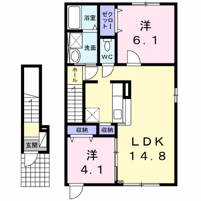 グラン　シェーヌ　Ⅱ 203【管理NO：1-020624802-02030】 ★家具家電は申し込み後に搬入します★ ★2026年09月中旬入居可能★の物件画像