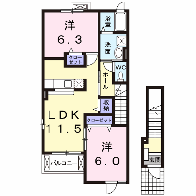 ボニ－トＢ 201【管理NO：1-014154102-02010】 ★家具家電は申し込み後に搬入します★ ★2026年09月中旬入居可能★の物件画像