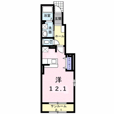 サン・メーラⅡ 101【管理NO：1-015970802-01010】 ★家具家電は申し込み後に搬入します★ ★2026年10月上旬入居可能★の物件画像