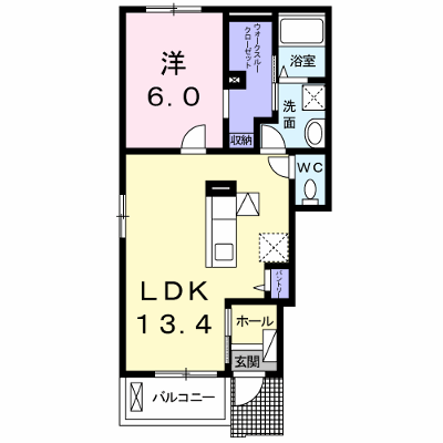 ビオーラ喜沢Ⅲ 101【管理NO：1-023028303-01010】 ★家具家電は申し込み後に搬入します★ ★2026年09月中旬入居可能★の物件画像
