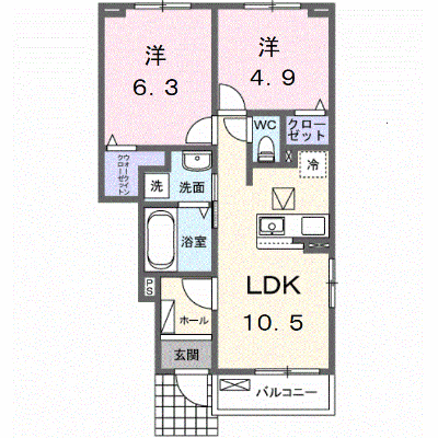 上辺見アパート 102【管理NO：1-028807601-01020】 ★家具家電は申し込み後に搬入します★ ★2026年12月上旬入居可能★の物件画像