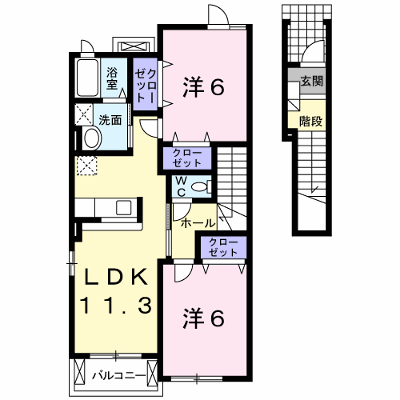 エスポワール　Ⅲ 202【管理NO：1-014126901-02020】 ★家具家電は申し込み後に搬入します★ ★2026年10月中旬入居可能★の物件画像
