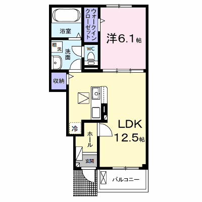 アルコパレーノⅠ 105【管理NO：1-027469101-01050】 ★家具家電は申し込み後に搬入します★の物件画像