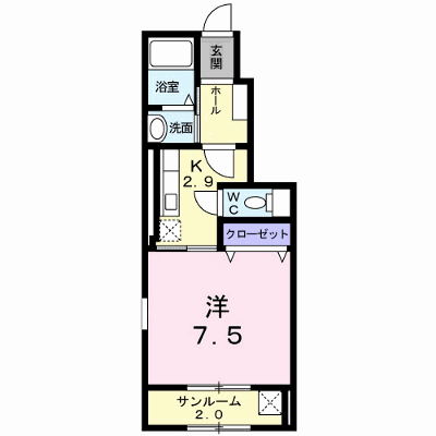 Ｃａｓａ　Ｐｉａｃｅ 103【管理NO：1-017205701-01030】 ★家具家電は申し込み後に搬入します★ ★2026年09月中旬入居可能★の物件画像
