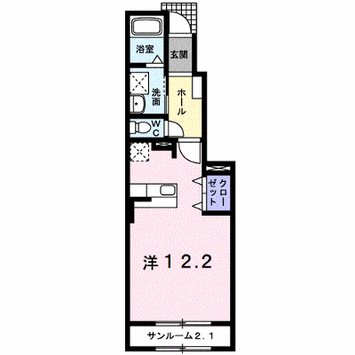 エスキベル　Ａ 102【管理NO：1-014898501-01020】 ★家具家電は申し込み後に搬入します★ ★2026年09月中旬入居可能★の物件画像