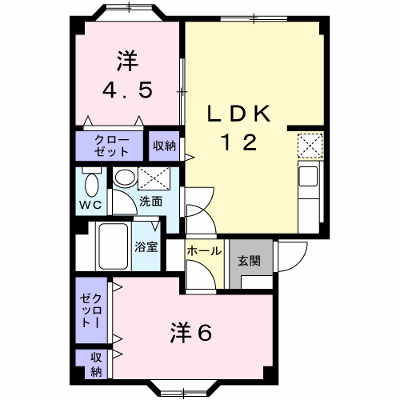 プラドールぴあ 203【管理NO：1-004367501-02030】 ★家具家電は申し込み後に搬入します★の物件画像