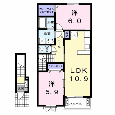 ヴィラ・立川 207【管理NO：1-018790201-02070】 ★家具家電は申し込み後に搬入します★ ★2026年10月上旬入居可能★の物件画像