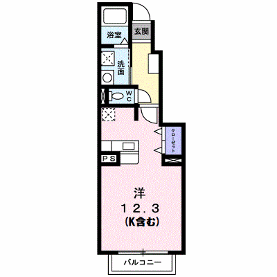 コルソ　セレノ 102【管理NO：1-012371001-01020】 ★家具家電は申し込み後に搬入します★ ★2026年09月中旬入居可能★の物件画像