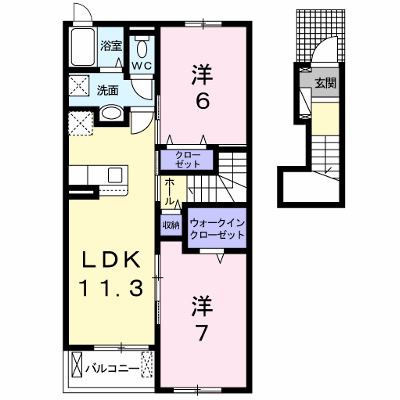 ファヴォーレ　村久野 203【管理NO：1-025667501-02030】 ★家具家電は申し込み後に搬入します★ ★2026年09月中旬入居可能★の物件画像