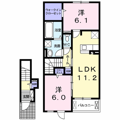 グレイス　Ｂ 202【管理NO：1-026347402-02020】 ★家具家電は申し込み後に搬入します★ ★2026年09月中旬入居可能★の物件画像