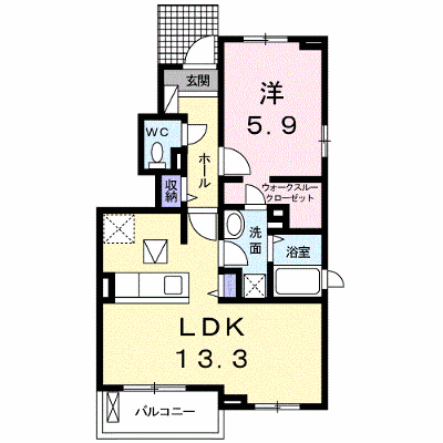 クオーレ　Ⅱ 101【管理NO：1-022867502-01010】 ★家具家電は申し込み後に搬入します★ ★2026年09月中旬入居可能★の物件画像