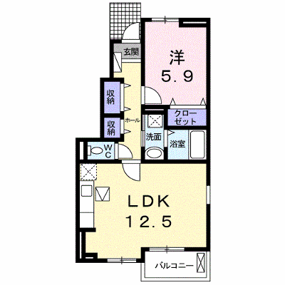 モン　ブラン 101【管理NO：1-017144801-01010】 ★家具家電は申し込み後に搬入します★ ★2026年09月中旬入居可能★の物件画像