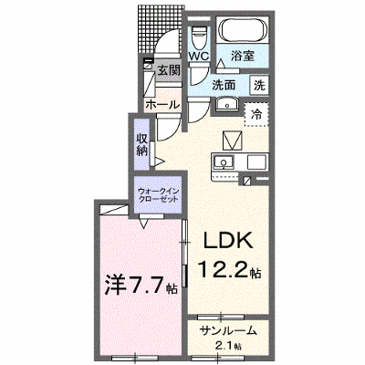 シャーイン　イースト　ケイ 104【管理NO：1-028623401-01040】 ★家具家電は申し込み後に搬入します★ ★2027年01月下旬入居可能★の物件画像