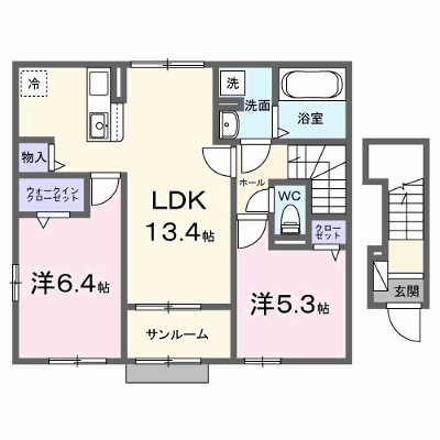パイオニア　伏 201【管理NO：1-028683101-02010】 ★家具家電は申し込み後に搬入します★ ★2026年12月下旬入居可能★の物件画像
