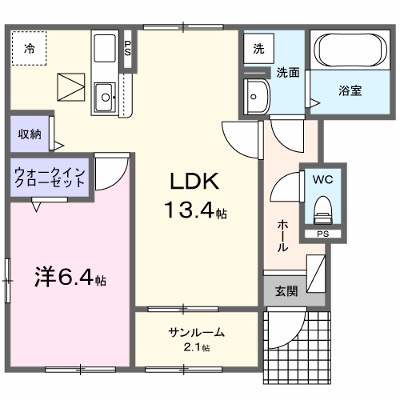 パイオニア　伏 101【管理NO：1-028683101-01010】 ★家具家電は申し込み後に搬入します★ ★2026年12月下旬入居可能★の物件画像