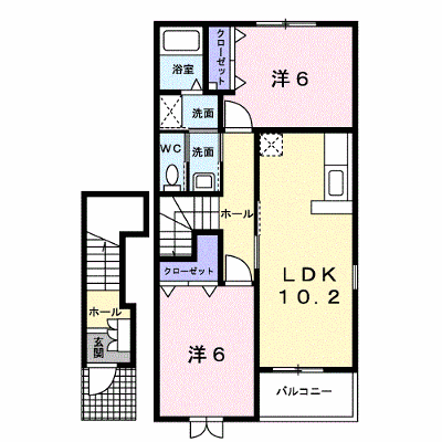 ポルトラーノⅠ 202【管理NO：1-012621701-02020】 ★家具家電は申し込み後に搬入します★の物件画像