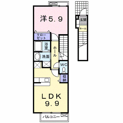 ソレイユ・アミュー北館 203【管理NO：1-012447902-02030】 ★家具家電は申し込み後に搬入します★ ★2026年10月下旬入居可能★の物件画像