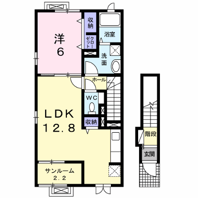 ポライトリーＢ 201【管理NO：1-024731602-02010】 ★家具家電は申し込み後に搬入します★の物件画像