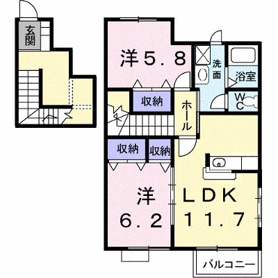 サンビレッジ　オノＡ 201【管理NO：1-010879801-02010】 ★家具家電は申し込み後に搬入します★ ★2026年09月下旬入居可能★の物件画像