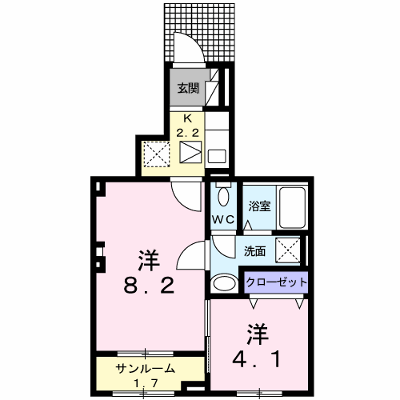 ボスカート　Ｃ．Ⅱ 102【管理NO：1-025889302-01020】 ★家具家電は申し込み後に搬入します★の物件画像