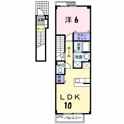 アヴェニールＢ 202【管理NO：1-012725002-02020】 ★家具家電は申し込み後に搬入します★ ★2026年09月中旬入居可能★の物件画像