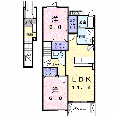 パインブライトⅡＢ 203【管理NO：1-015825502-02030】 ★家具家電は申し込み後に搬入します★ ★2026年09月中旬入居可能★の物件画像