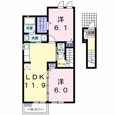 カーサ　デル　ソーレ　Ⅱ 203【管理NO：1-019887002-02030】 ★家具家電は申し込み後に搬入します★ ★2026年09月中旬入居可能★の物件画像
