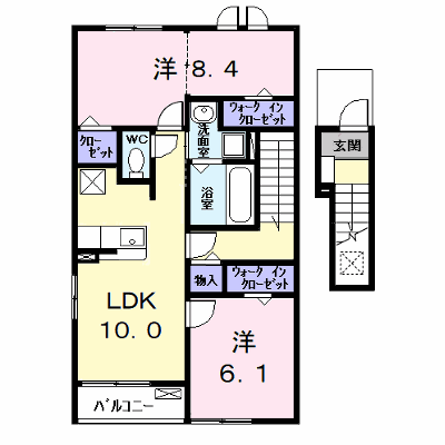 カーサみやびⅧ 206【管理NO：1-028320602-02050】 ★家具家電は申し込み後に搬入します★ ★2026年10月上旬入居可能★の物件画像