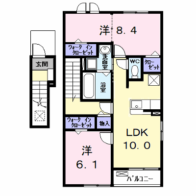 カーサみやびⅧ 201【管理NO：1-028320602-02010】 ★家具家電は申し込み後に搬入します★ ★2026年10月上旬入居可能★の物件画像