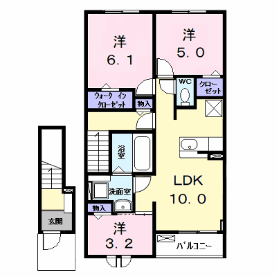 カーサみやびⅦ 203【管理NO：1-028320601-02030】 ★家具家電は申し込み後に搬入します★ ★2026年10月上旬入居可能★の物件画像