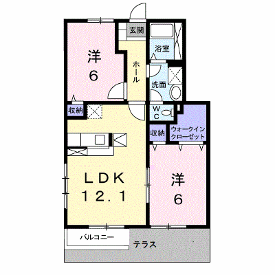 ラフィネ・メゾンＣ 102【管理NO：1-011396901-01020】 ★家具家電は申し込み後に搬入します★の物件画像