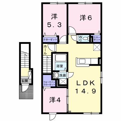 エル・シャローム 204【管理NO：1-025137301-02040】 ★家具家電は申し込み後に搬入します★ ★2026年10月中旬入居可能★の物件画像
