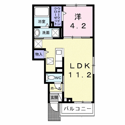 シエル　ソレイユ 105【管理NO：1-028134601-01050】 ★家具家電は申し込み後に搬入します★ ★2026年09月中旬入居可能★の物件画像