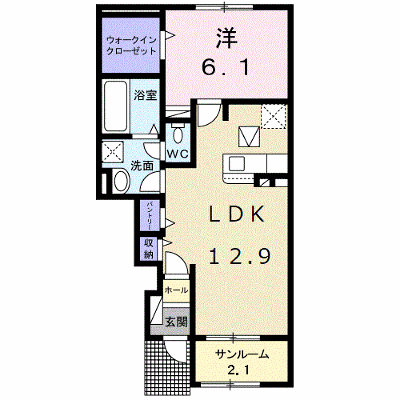 ブロッサム　ヒルズ 105【管理NO：1-025756301-01040】 ★家具家電は申し込み後に搬入します★ ★2026年09月下旬入居可能★の物件画像