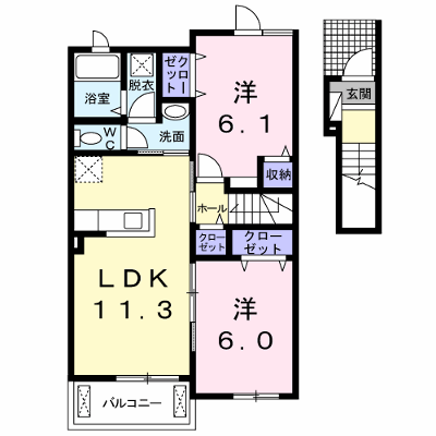 リバーサイド七里Ⅱ 203【管理NO：1-021626802-02030】 ★家具家電は申し込み後に搬入します★ ★2026年08月下旬入居可能★の物件画像